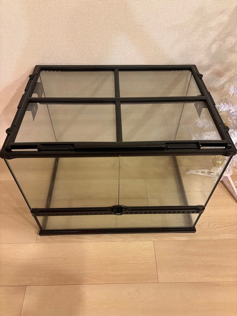 オンライン 通販ペット用品 - 中型透明ガラス飼育ケージ J106361558