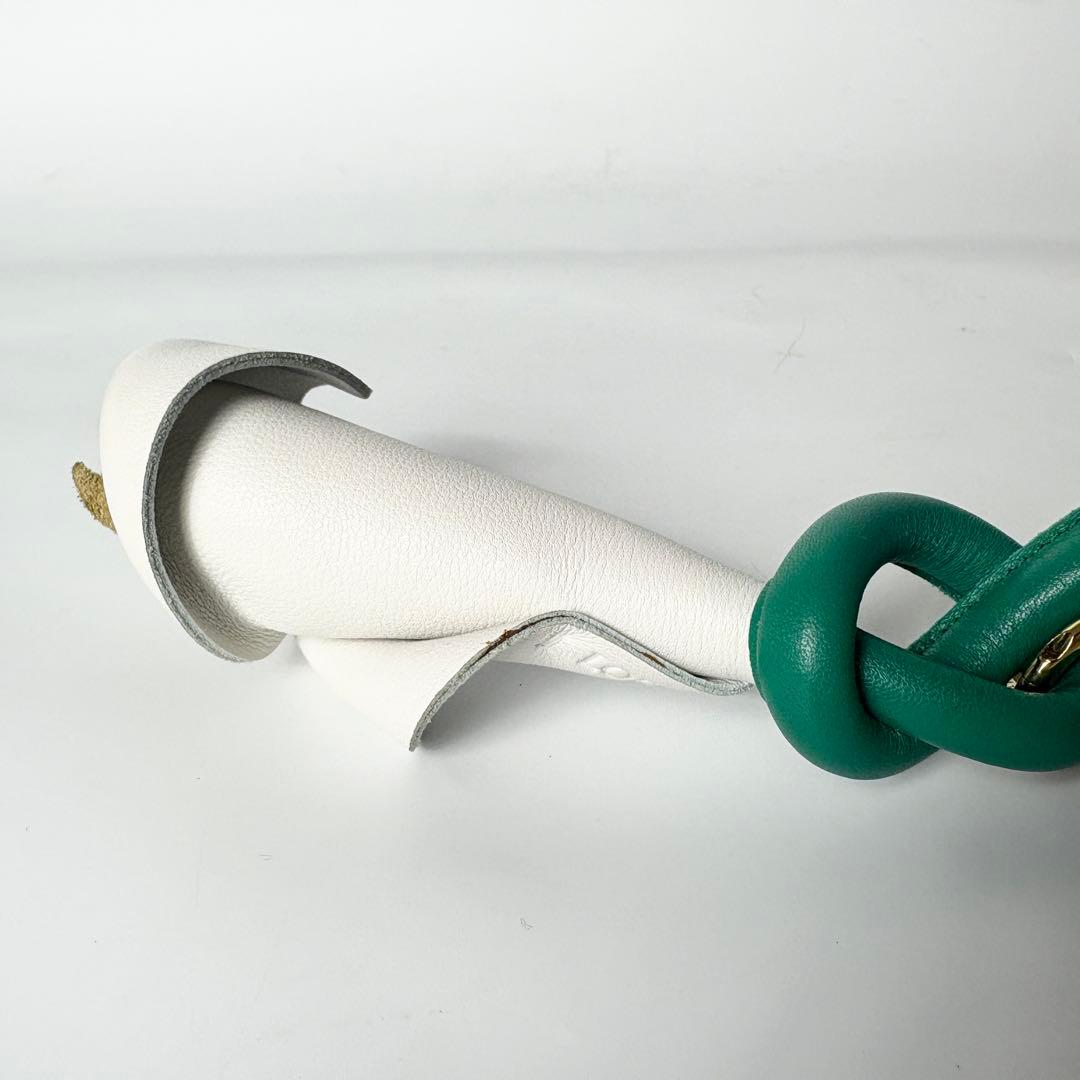 LOEWE ロエベ キーリング チャーム フラワーモチーフ グリーン