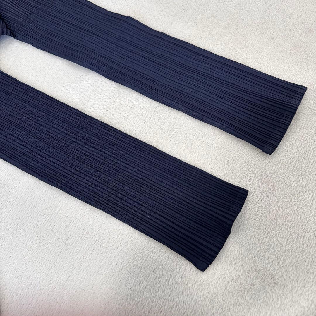 美品✨PLEATS PLEASE プリーツ 長袖 ネイビー XLサイズ