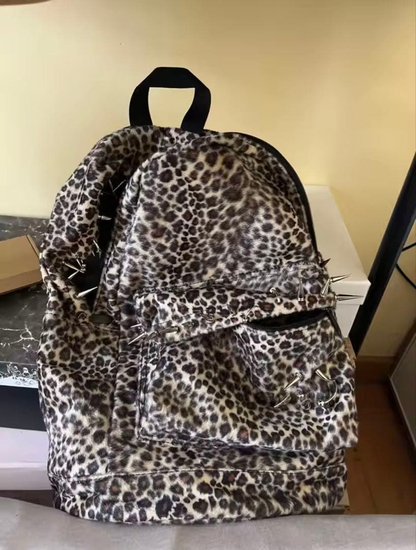 レオパード スタッズ archive リュック y2k ヒョウ柄 地雷 - メルカリ
