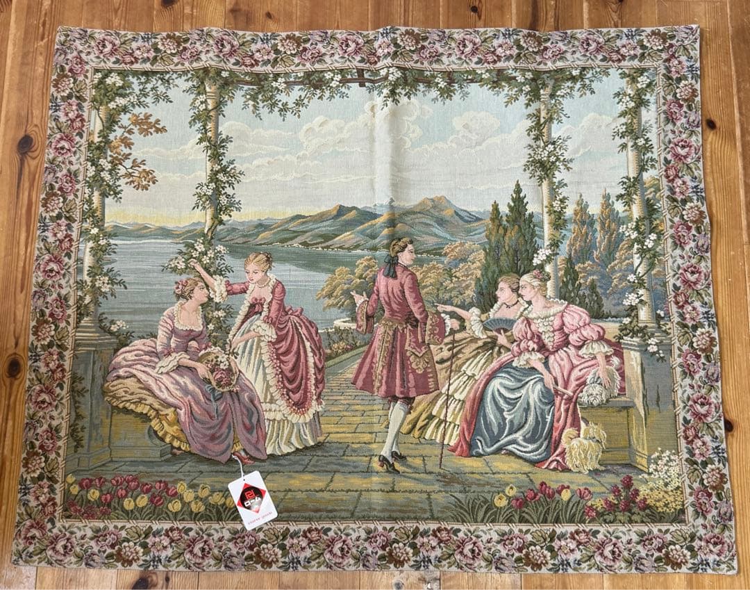 新品未使用品 ゴブラン織 イタリア製 タペストリー 織物 インテリア