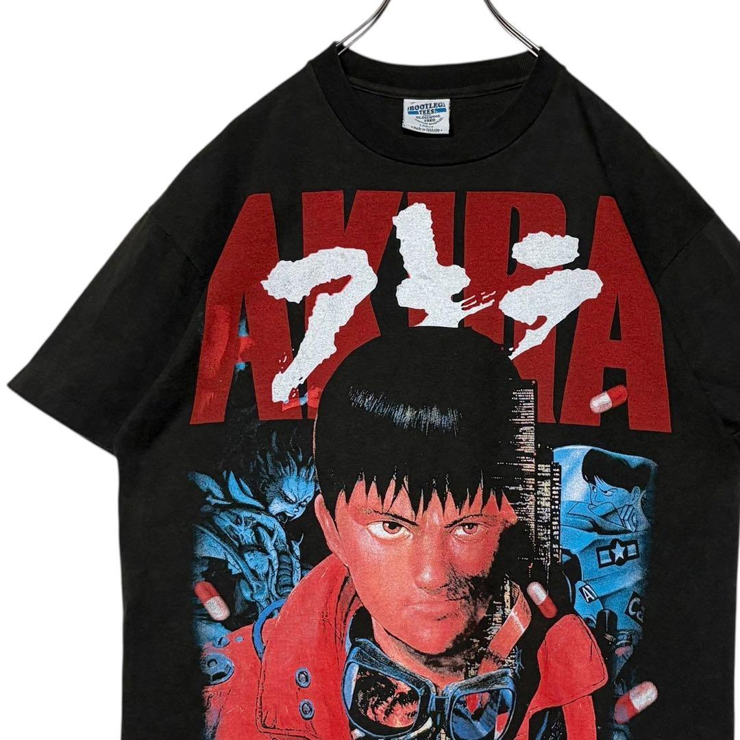 古着 AKIRA アキラ tシャツ フェードブラック 黒 L - メルカリ