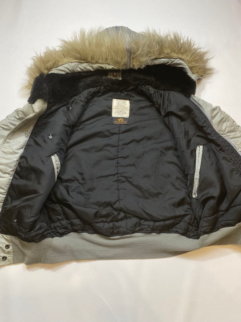 MA-1 AVIREX N-2B フライトジャケット グレー USA製 M相当