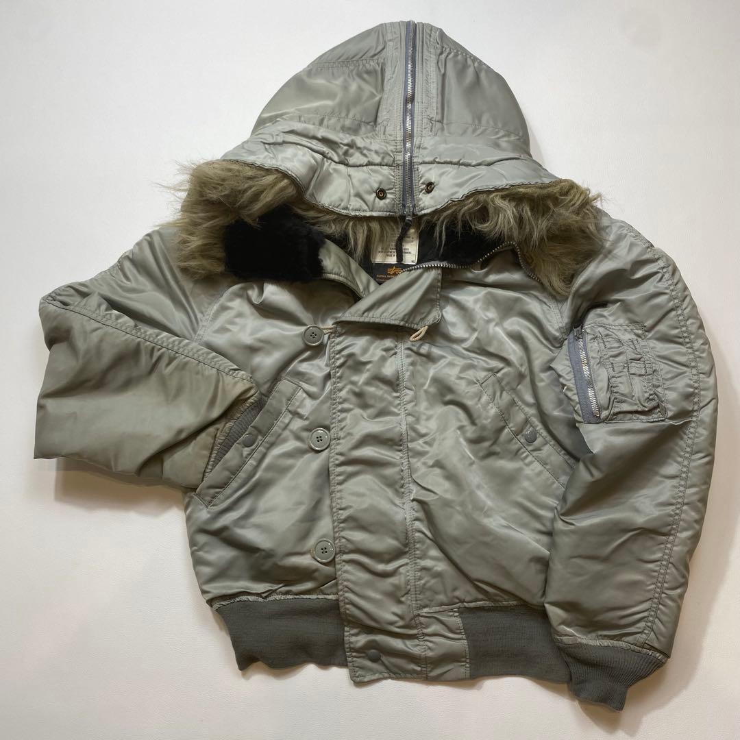 MA-1 AVIREX N-2B フライトジャケット グレー USA製 M相当