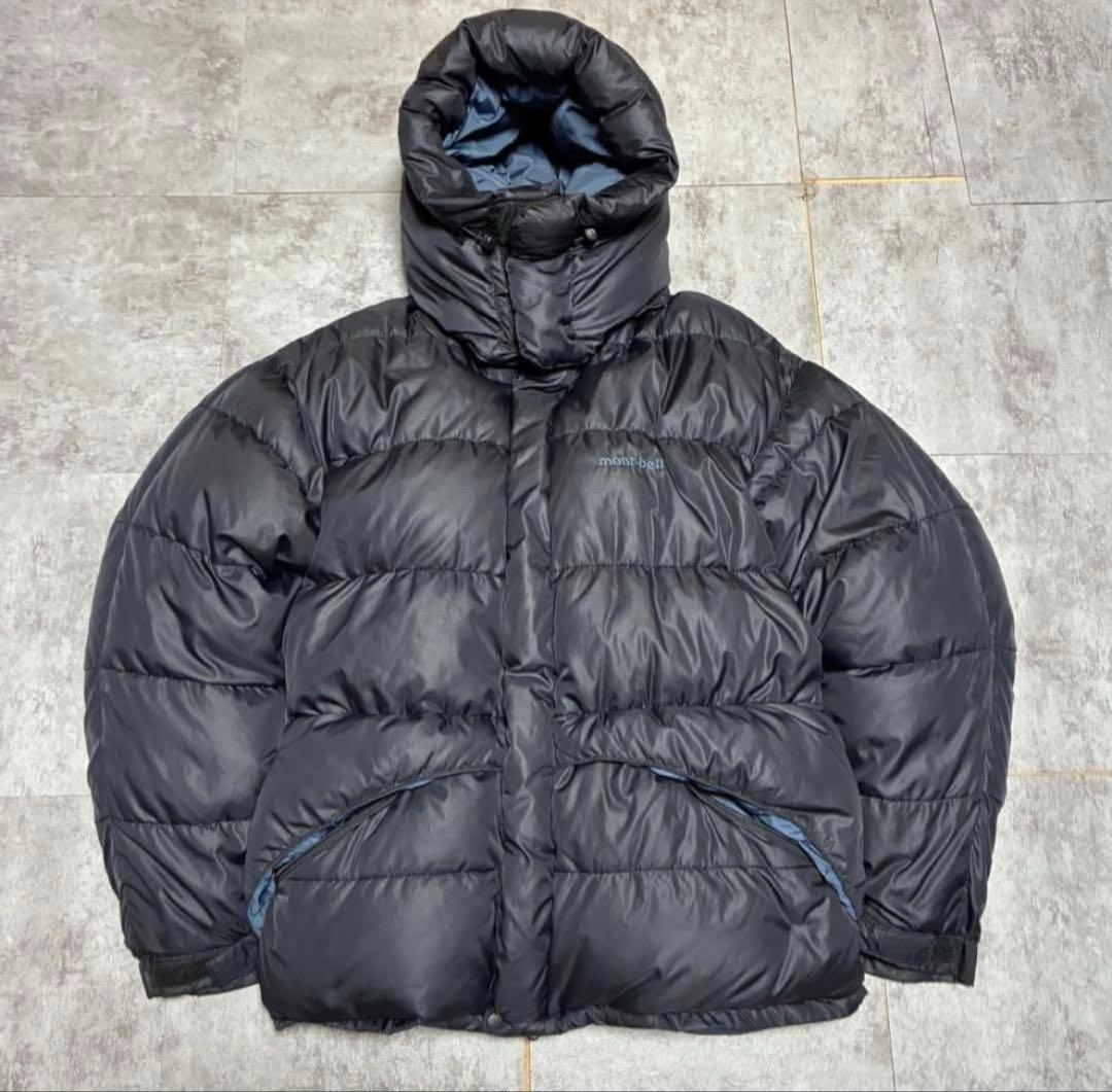 90s mont-bell ダウンジャケット ブラック - メルカリ