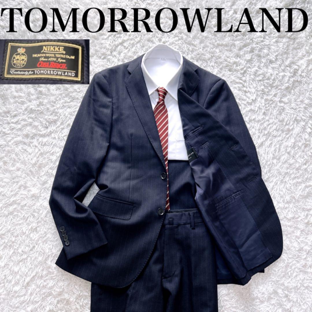 美品✨tomorrowland ネイビー ストライプ スーツ NIKKE - メルカリ