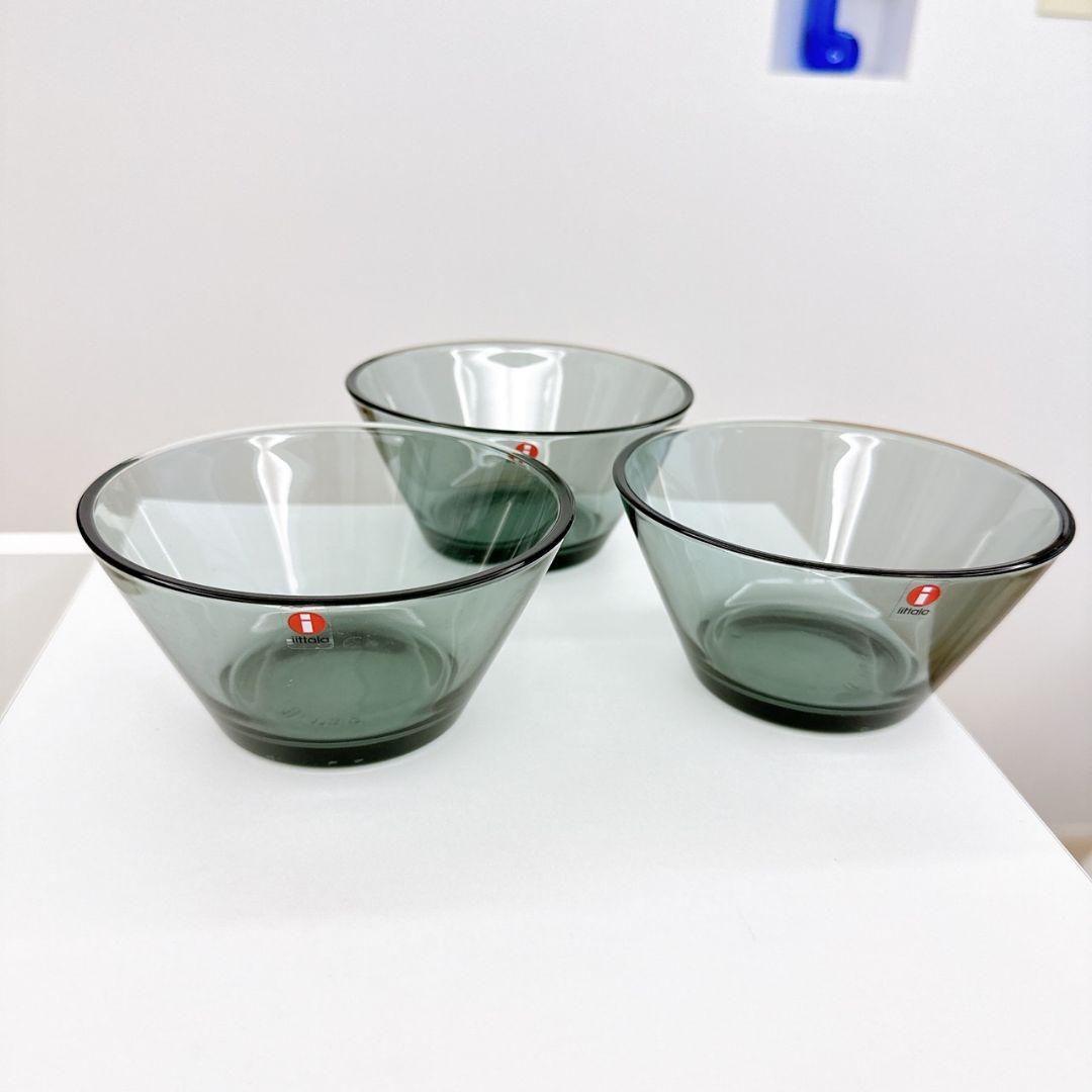 未使用 廃盤 iittala カルティオ ボウル グレー 3個セット イッタラ