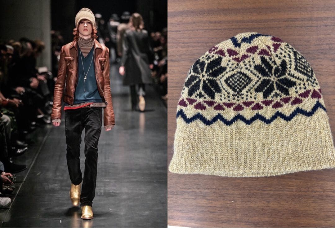 05AW Dior Homme ニット帽 ランウェイ使用 フリーサイズ