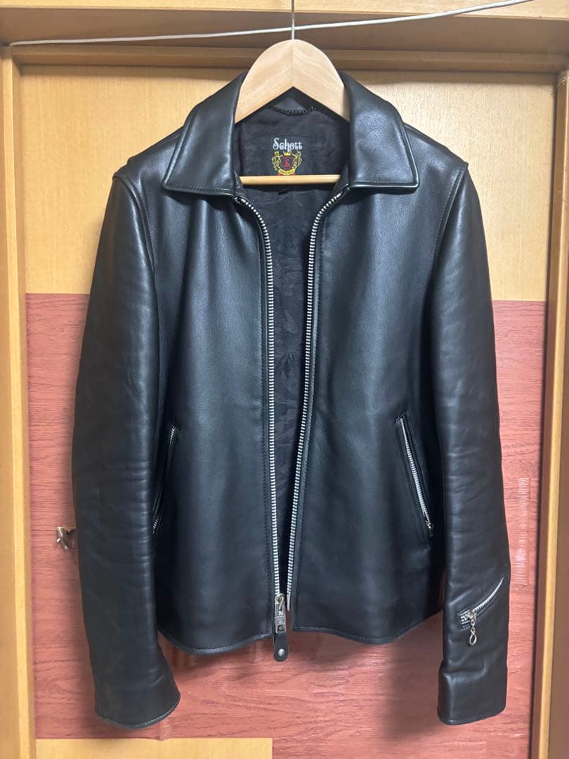 Schott / nano universe シングル ライダース Schott／別注 LEATHER JACKET｜ナノ・ユニバースの通販｜&mall（アンド