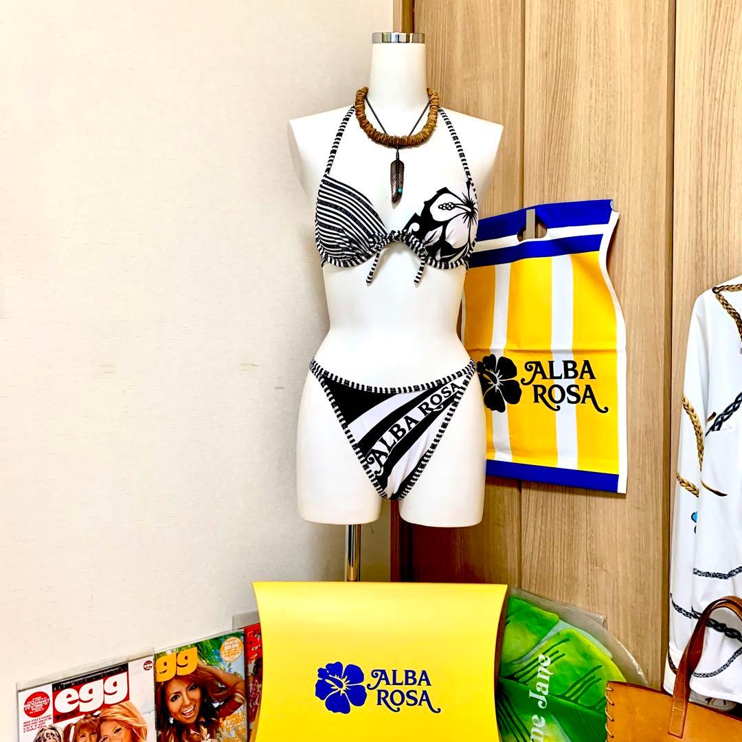 ☆エッグモデル着用☆】アルバローザ 水着 ストライプ柄 【美品☆当時