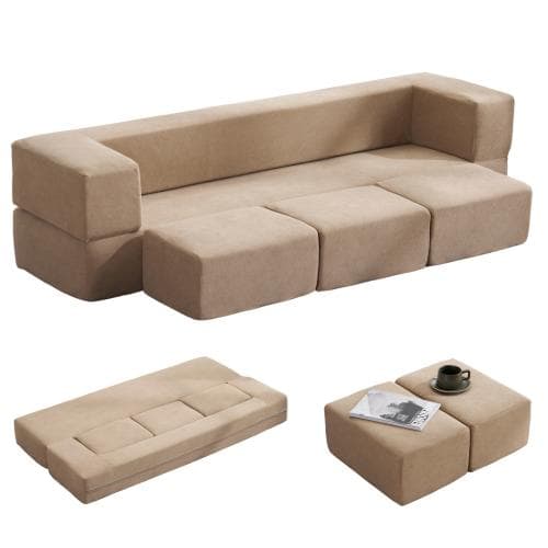 ソファベッド 最大5人掛け 組立不要 フロアソファ コンパクト ローソファ