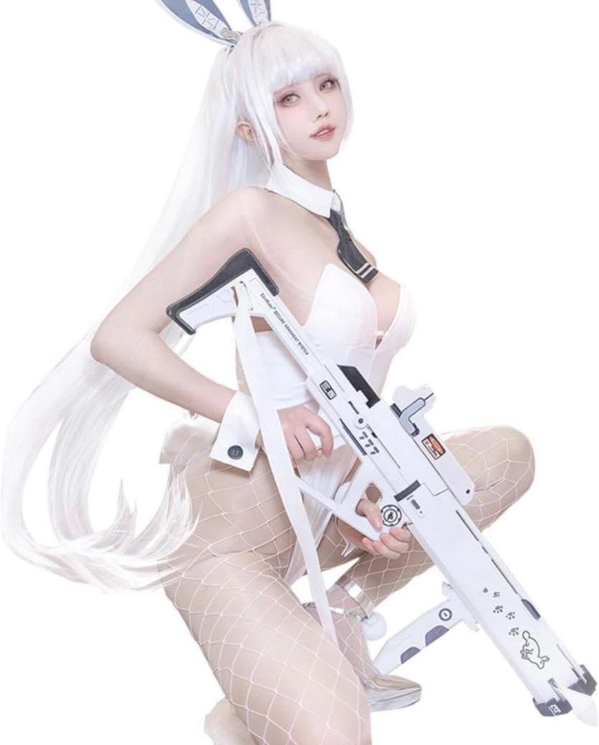 勝利の女神:NIKKE ブラン コスプレ衣装 Sサイズ ウィッグ 靴付フル