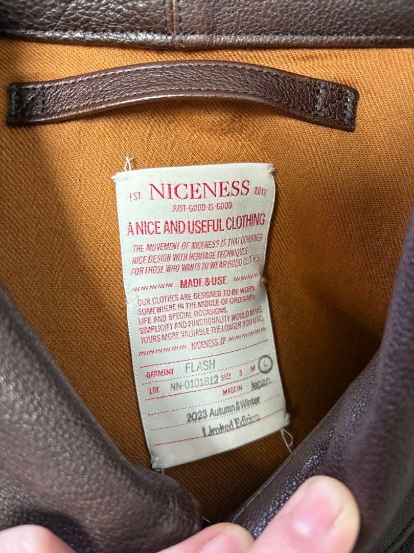 ナイスネス NICENESS FLASH A-2 JACKET Lサイズ - メルカリ