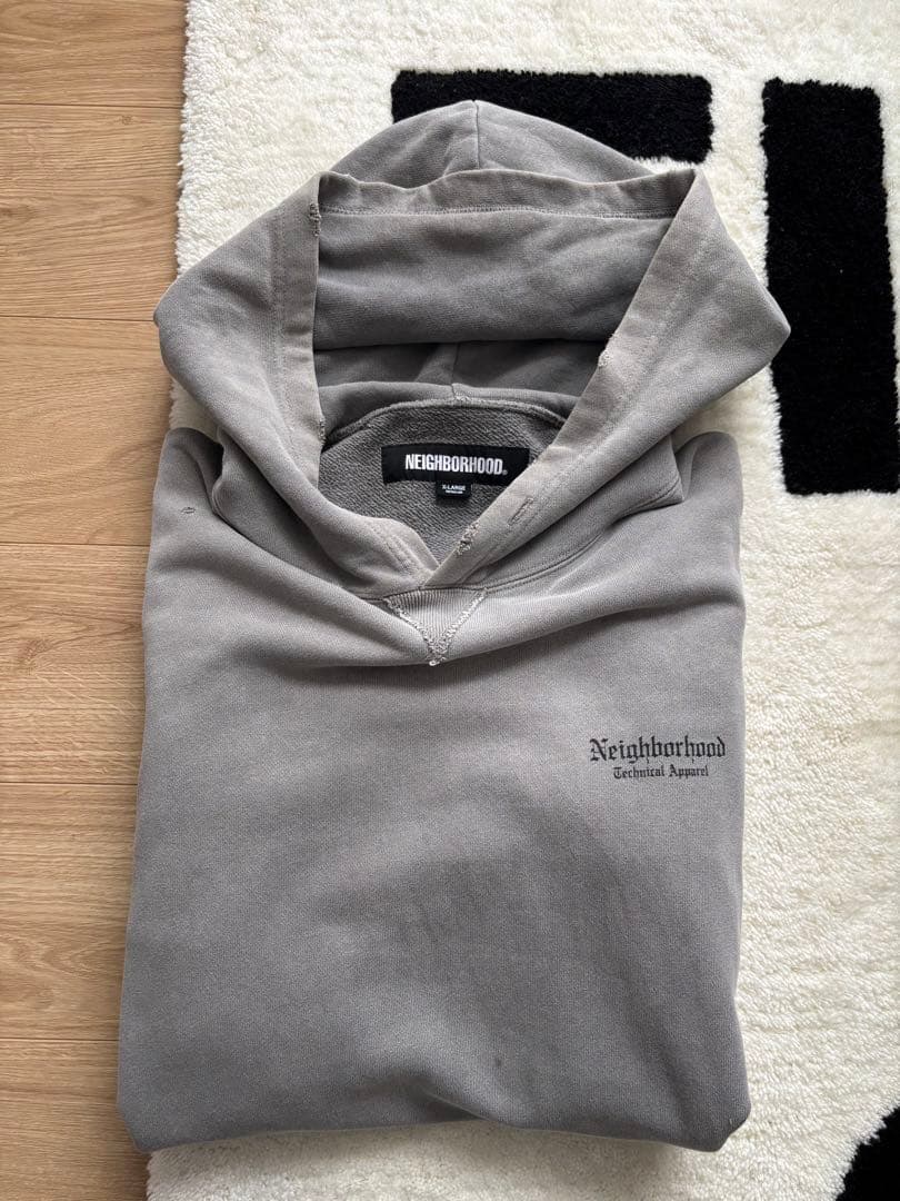 Neighborhood ダメージパーカー　美品 NEIGHBORHOOD - ネイバーフッド ダメージ加工 プリント ジップパーカー