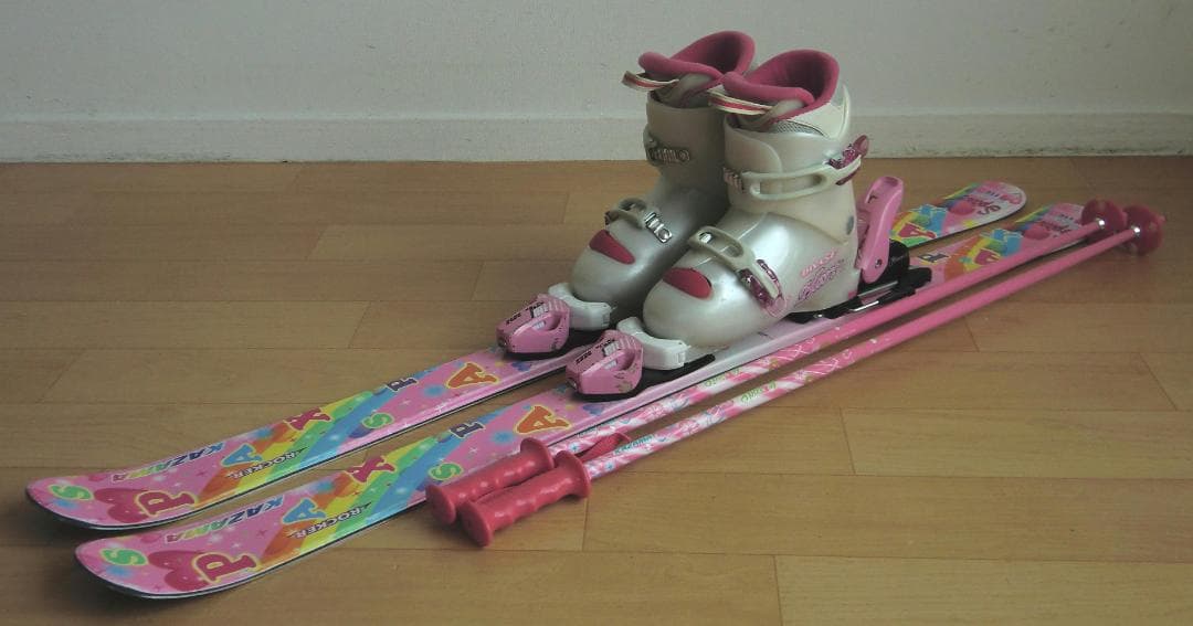 □□1月限定□送料無料□KAZAMA□子供用スキーセット□