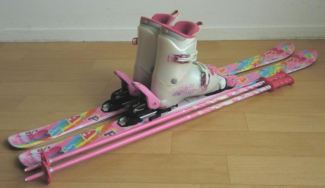 □□1月限定□送料無料□KAZAMA□子供用スキーセット□