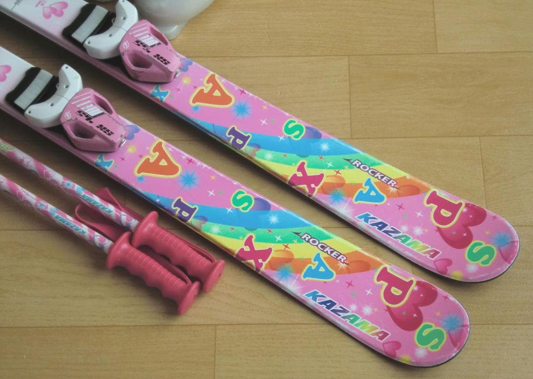 □□1月限定□送料無料□KAZAMA□子供用スキーセット□