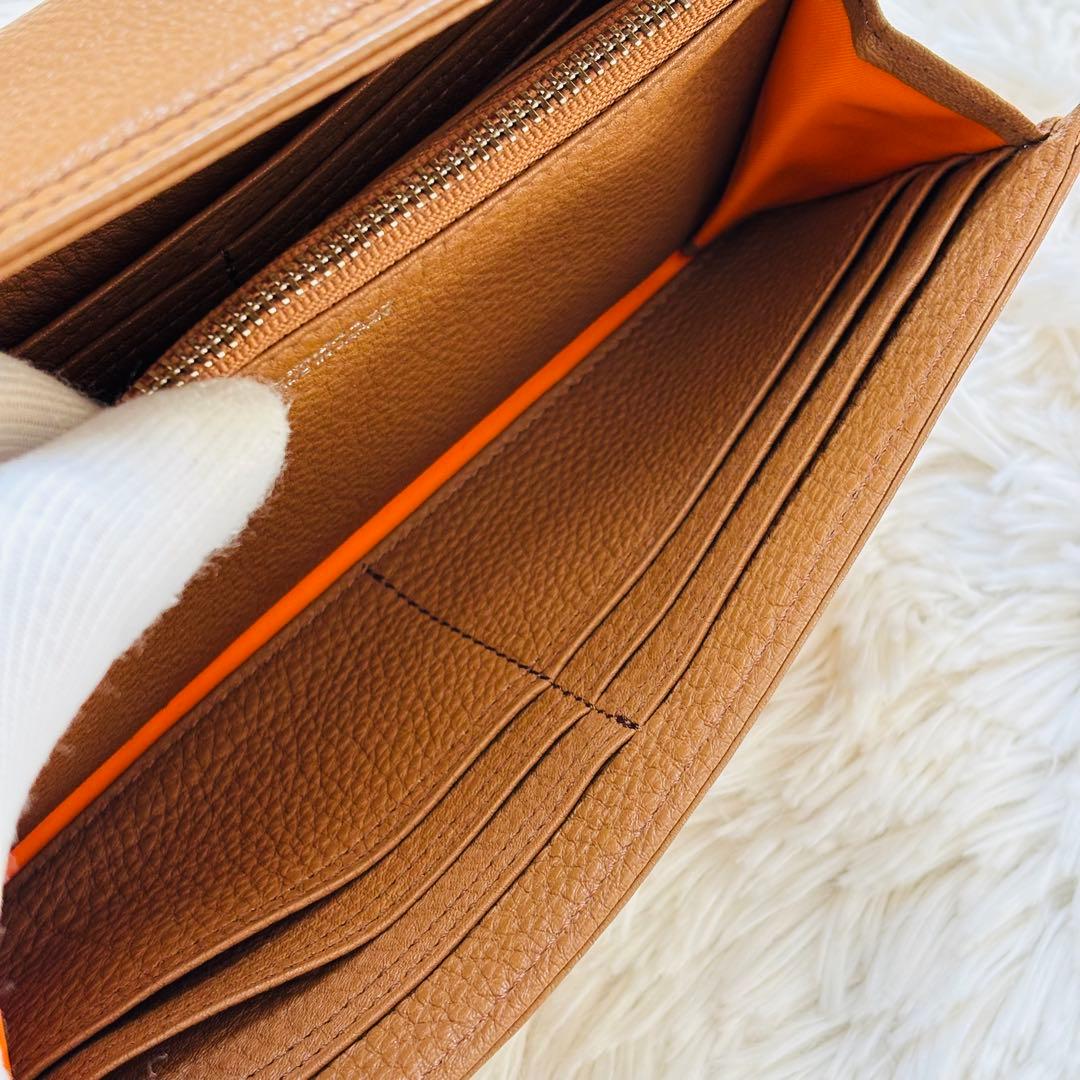 ポーター カーム ロングウォレット LONG WALLET キャメル レザー