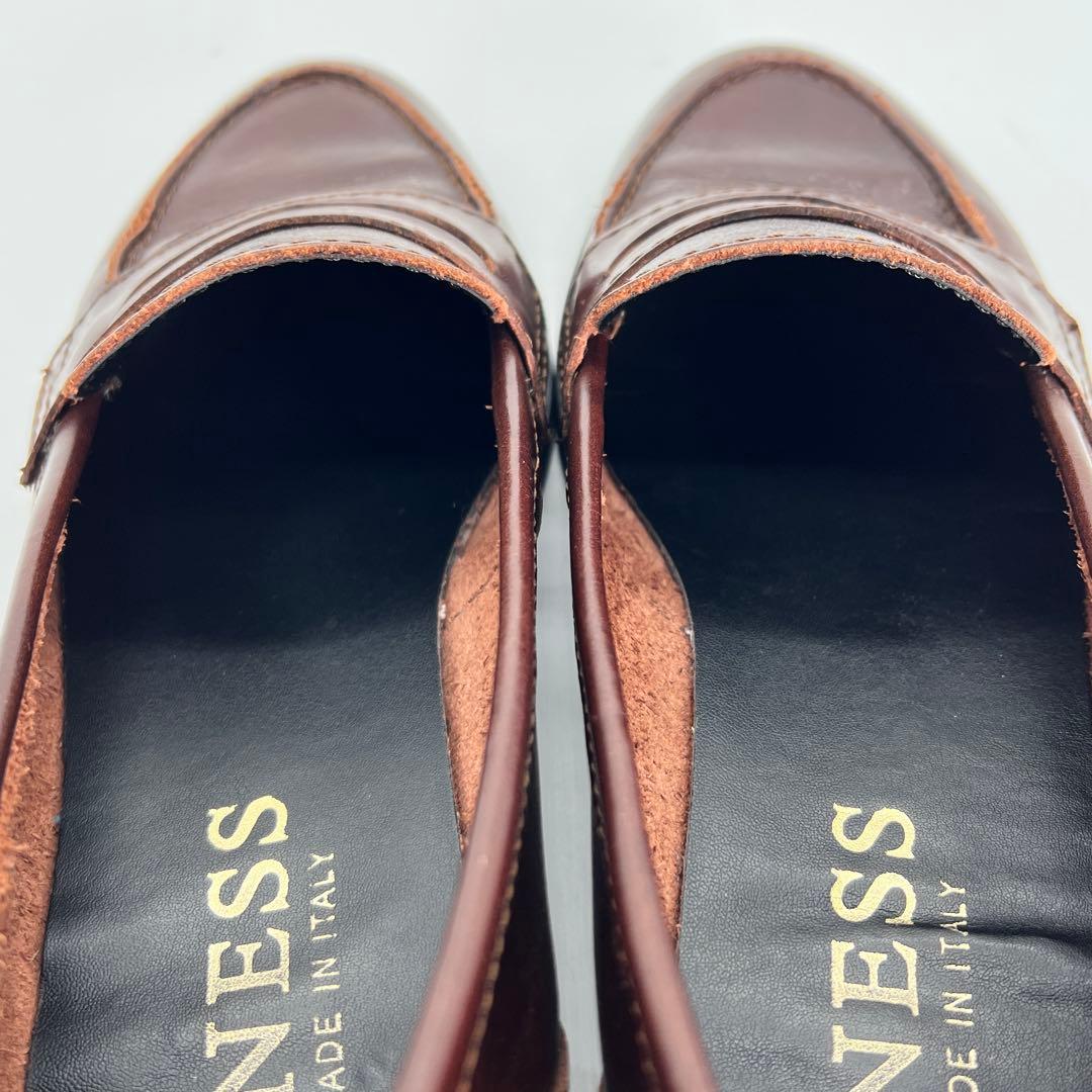 美品】ENESS エネス コインローファー ブラウン 37 - メルカリ