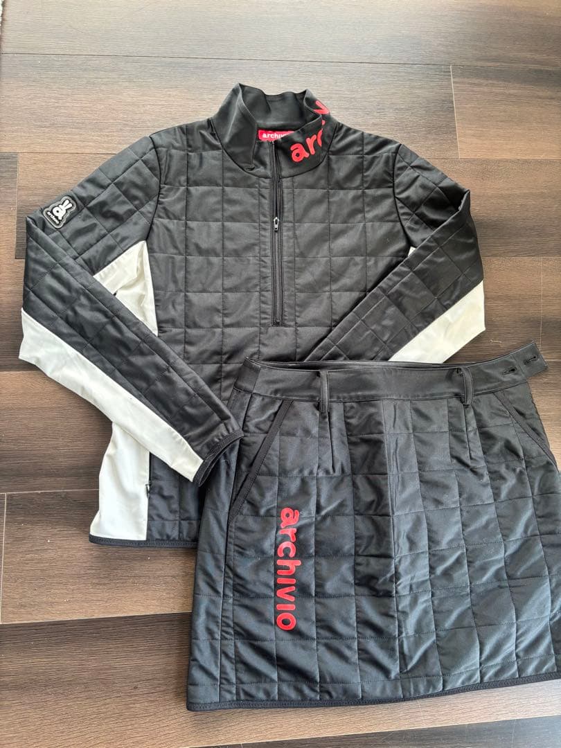 archivio キルティングトップスとスカートセット 38 配色トップス+タイトスカートセットアップ | アール・ピー・エス(r.p.s