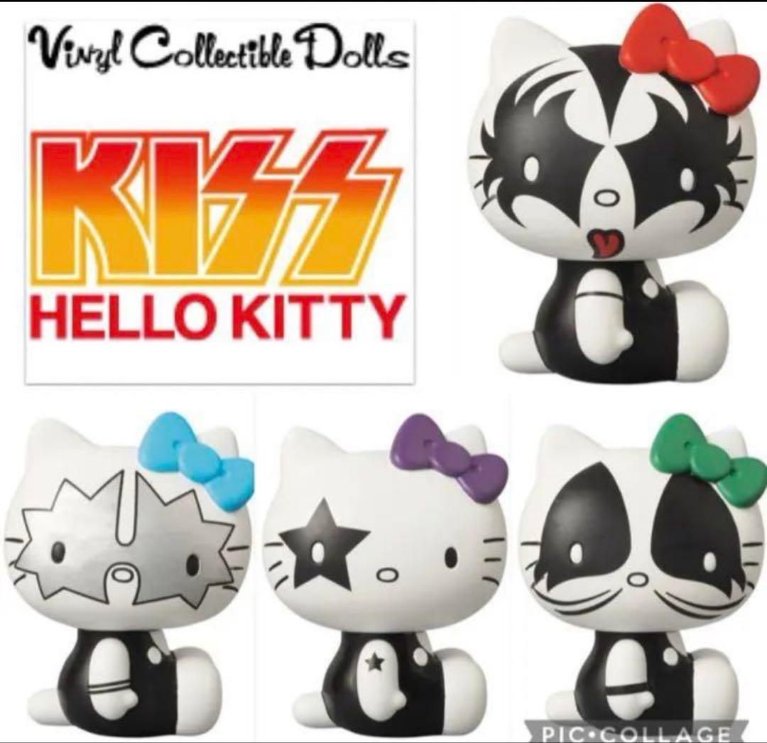 ソフビフィギュア4個セット KISS x ハローキティ MDEDICOM TOY - メルカリ