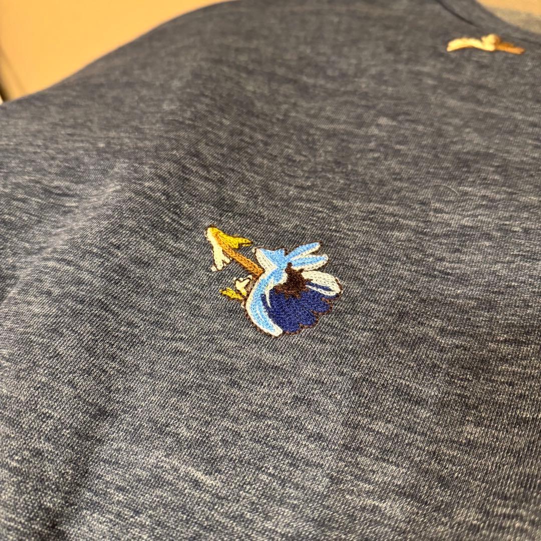 未使用タグ付き】 45R 花柄 刺繍 裏起毛 チュニック(サイズ0) - メルカリ