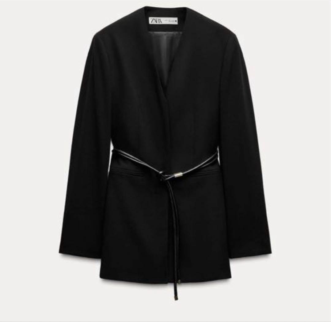 ZARA】 ZWコレクション ベルト付きブレザー - メルカリ