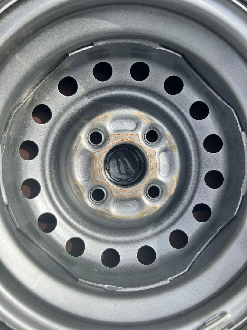 ダイハツハイゼット 純正タイヤホイール新車外し 4本セット バリ山