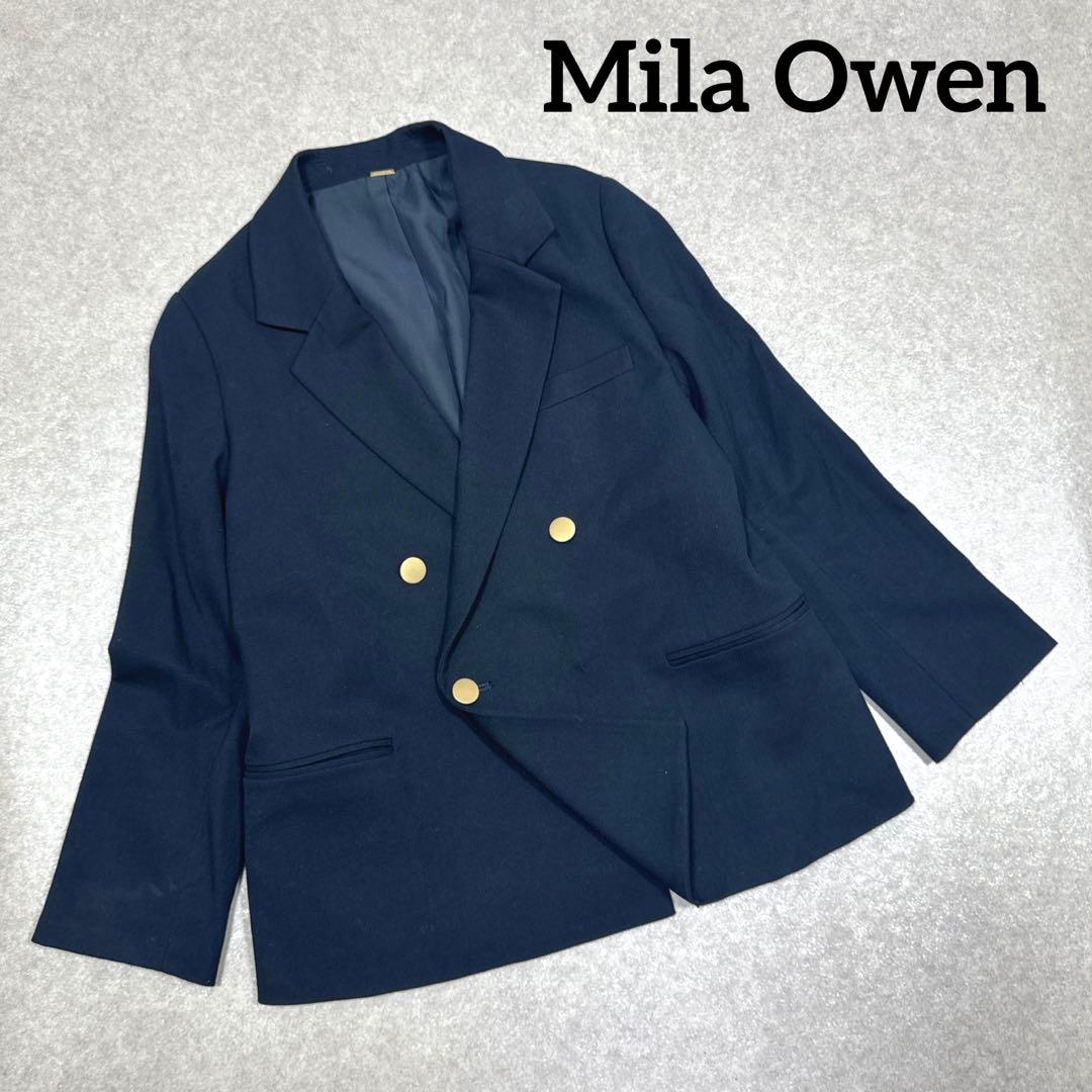Mila Owen ミラオーウェン 金ボタン ダブルブレストテーラード