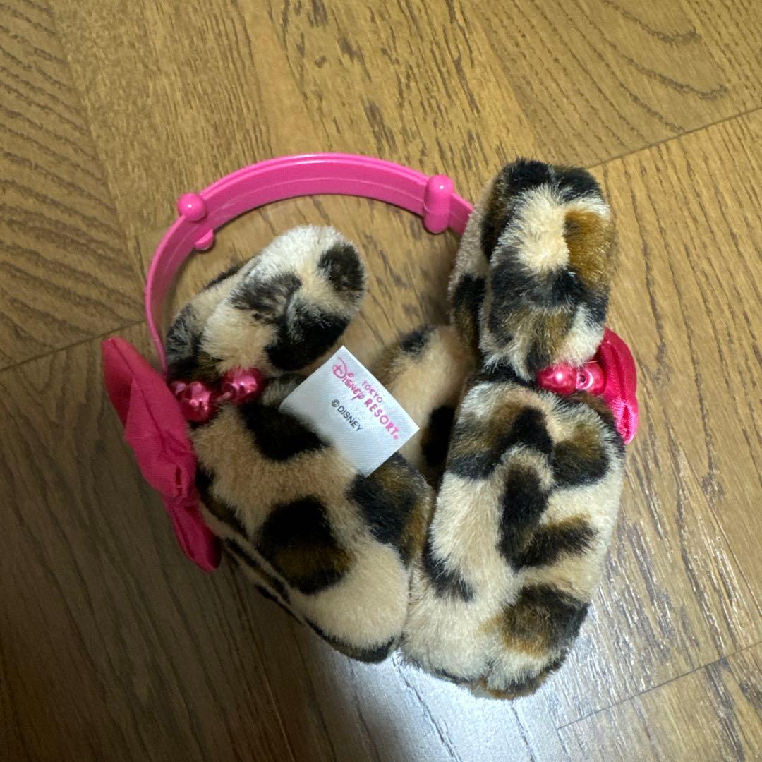 ディズニーリゾート ミニー イヤーマフ 耳あて ヒョウ柄 耳当て - メルカリ