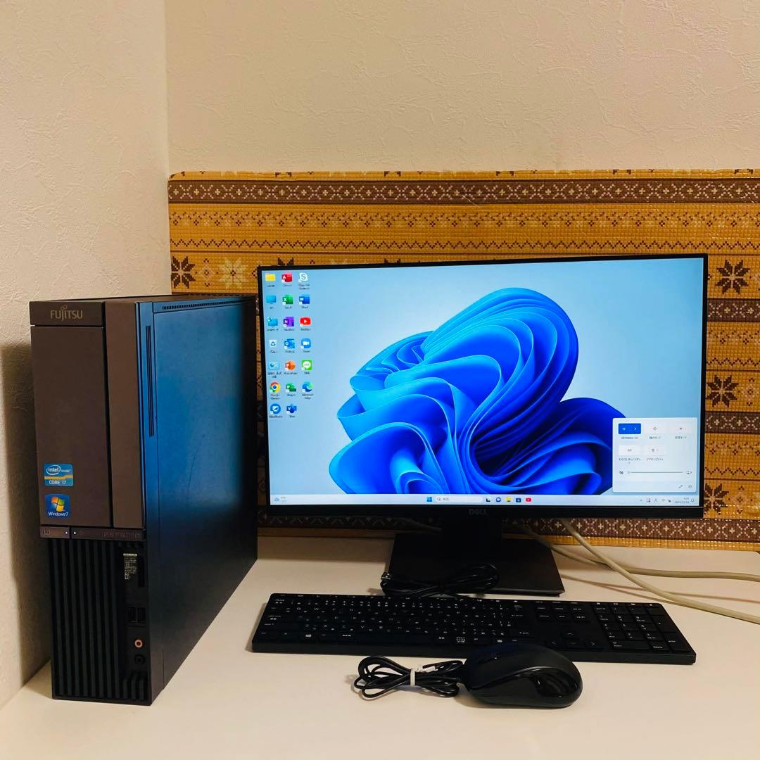 Y983 富士通デスクトップ i7メモリ16G 2TB大容量 Windows11 富士通（FUJITSU） デスクトップパソコン Office搭載 新品 同様