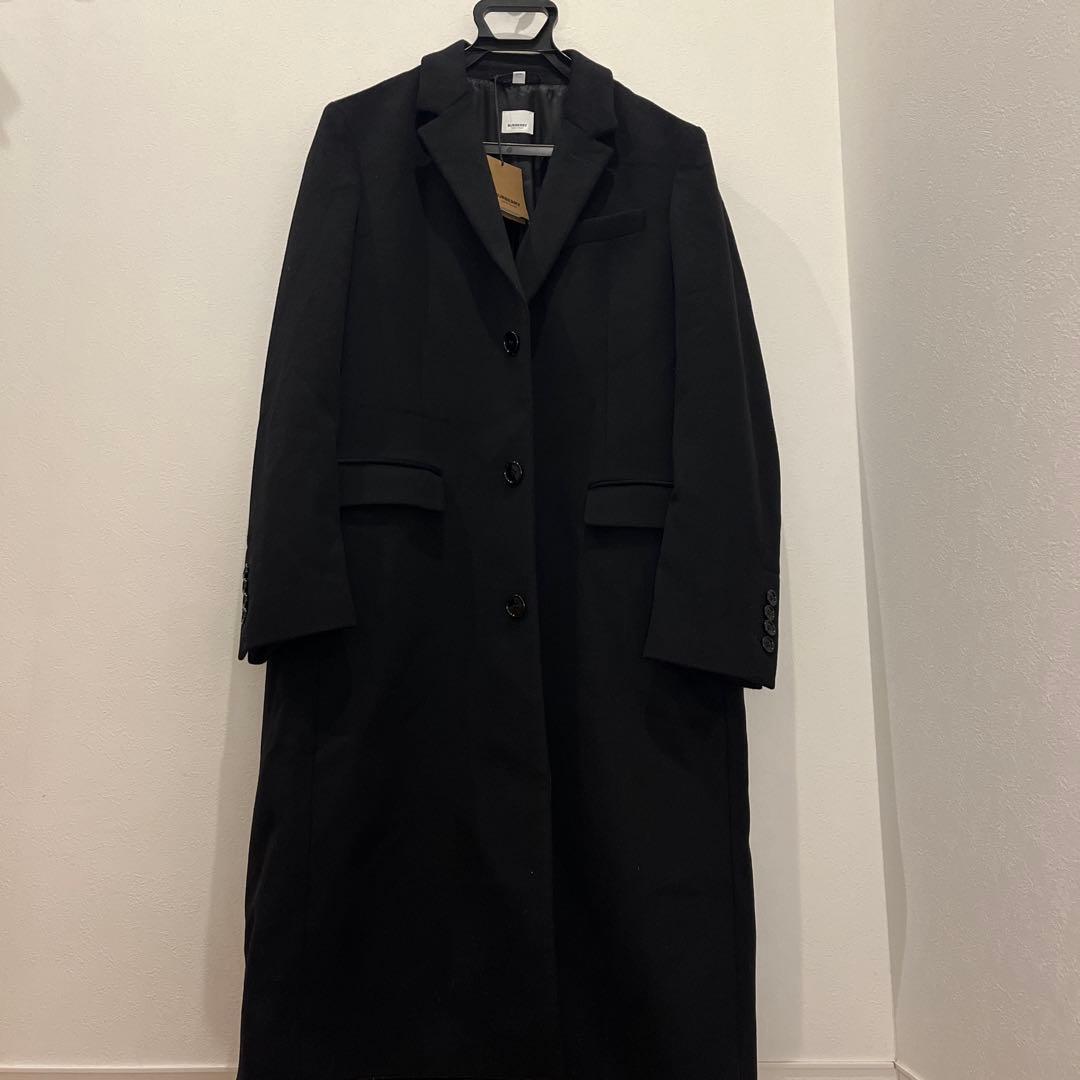 Burberry ウールカシミア ブラック チェスターコート 50 EU - メルカリ