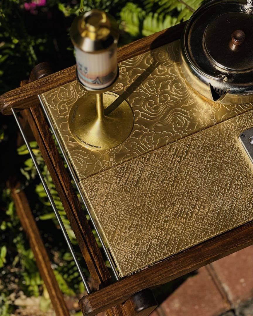 激レア！真鍮製 ハーフユニット天板2枚組 IGT規格 検:snowpeak ③