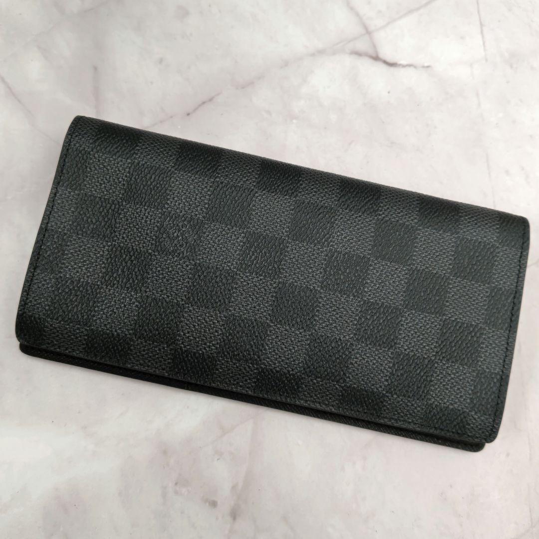 美品】ルイヴィトン ダミエグラフィット ポルトフォイユブラザ 長財布
