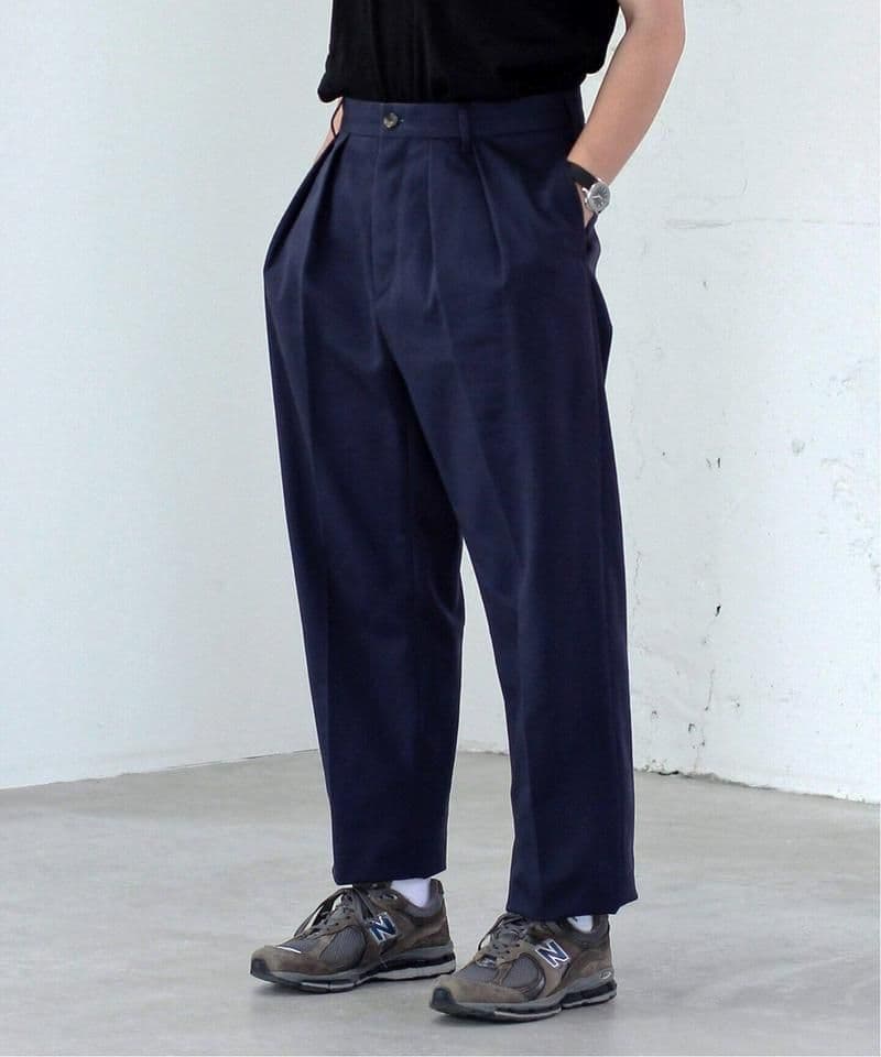 NEAT ニート 太畝 コーデュロイ ワイドテーパード スラックス Comoli