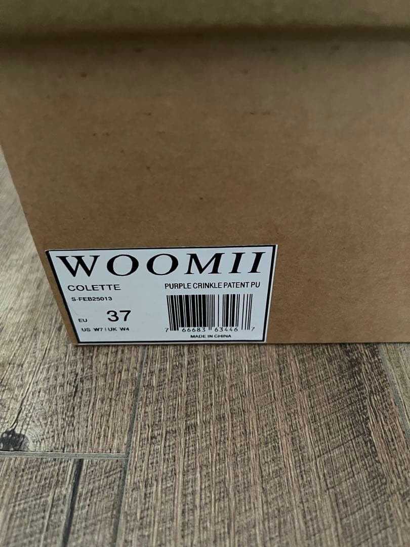 WOOMII コレット パープル クリンクル 37 試し履きのみ - メルカリ