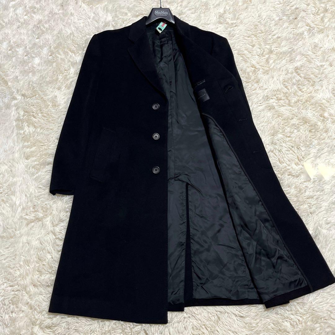 極美品✨ INTIMAGE チェスターコート カシミア100% 比翼ボタン XL