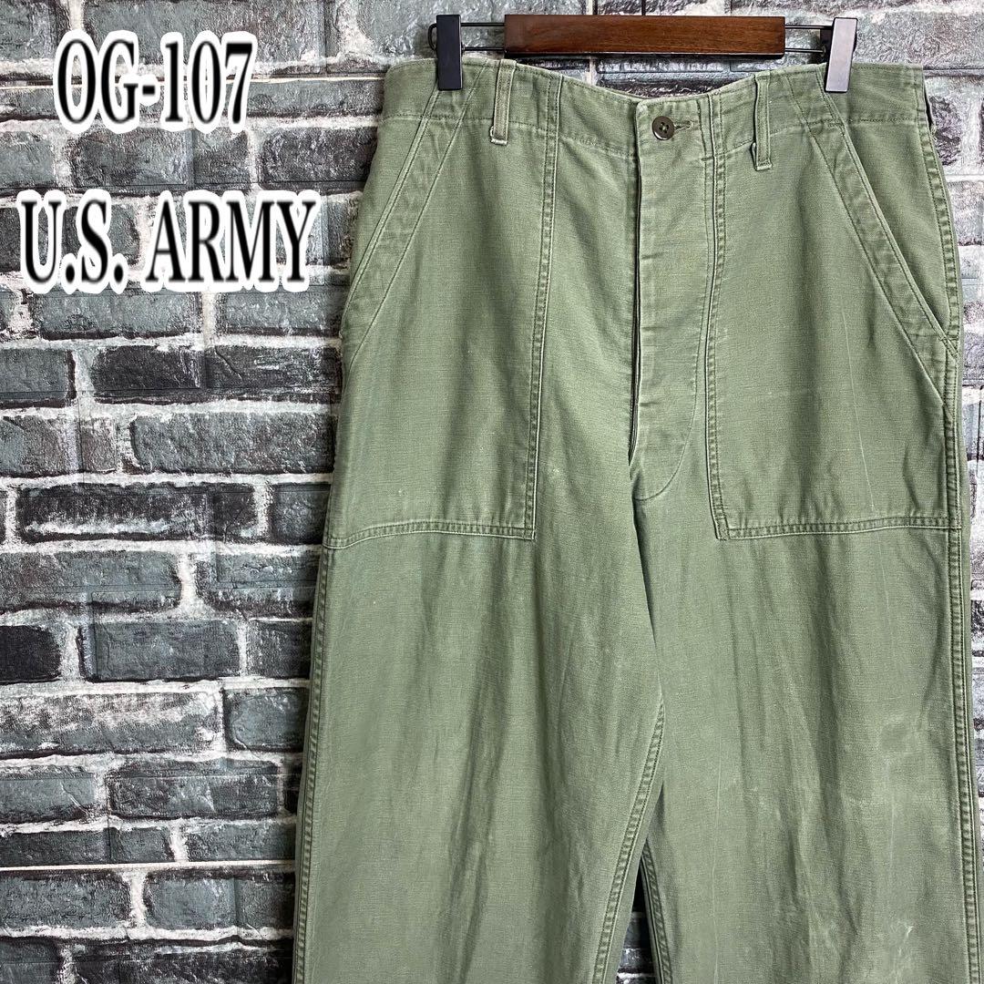 60s 実物 OG107 ベイカーパンツ サイドアジャスター ダブルステッチ