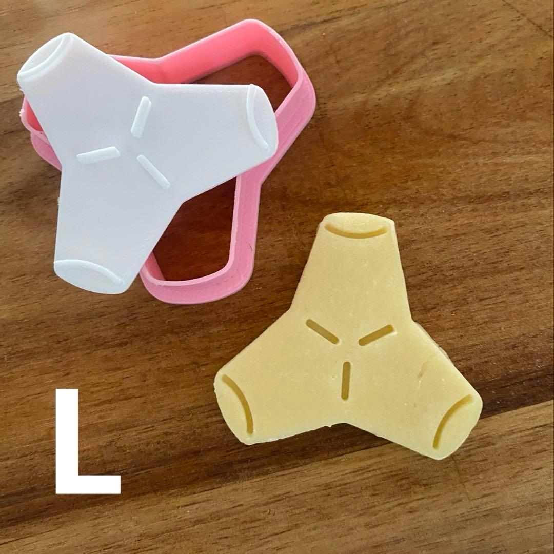 S78】テトラポット（L)波消しブロックテトラポッド スタンプクッキー型