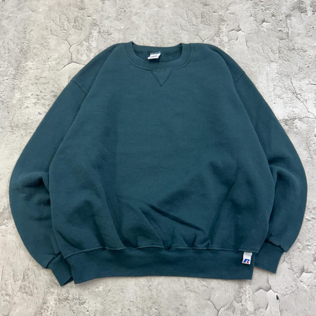 ラッセルアスレティック 前V ブランク ソリッド スウェット 古着