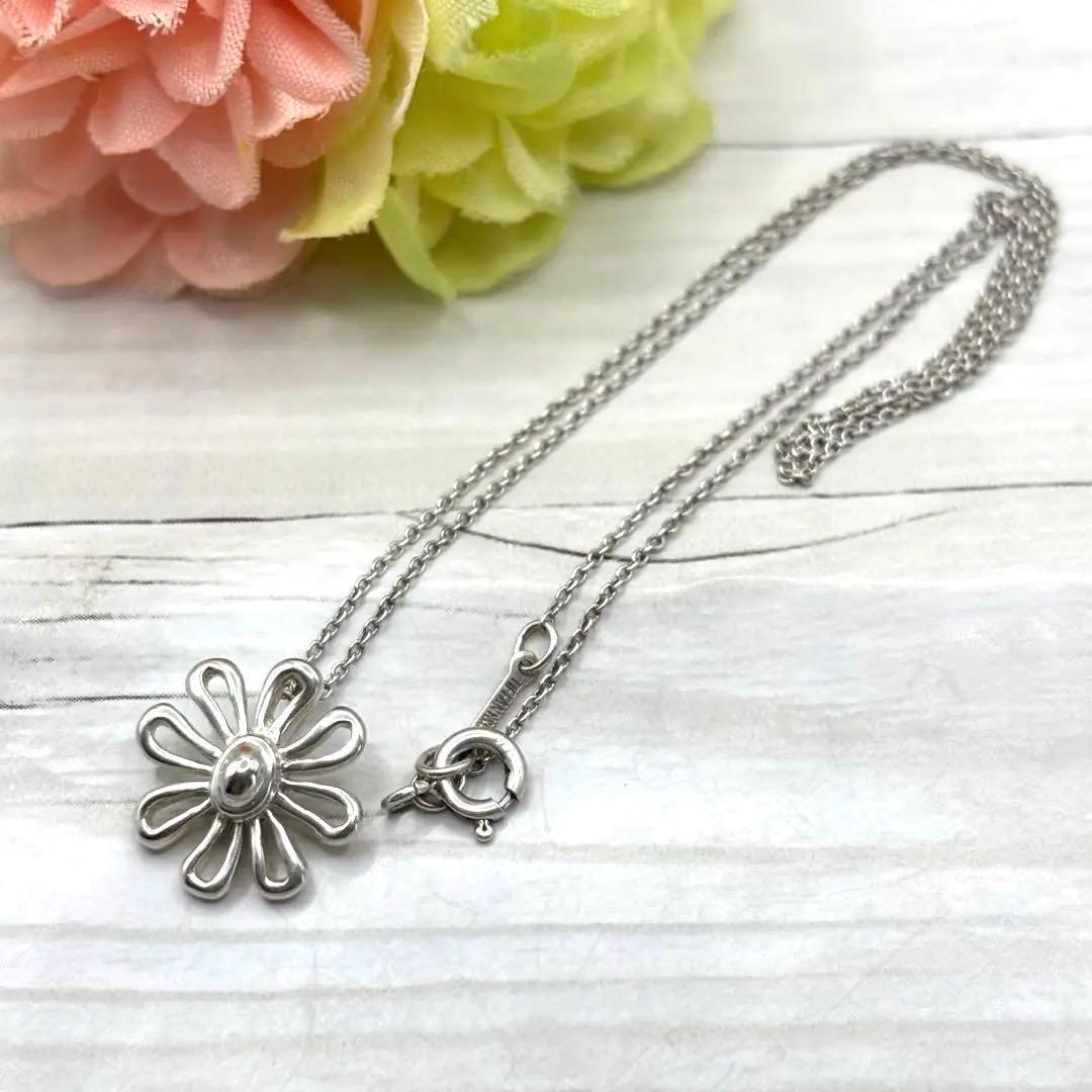 TIFFANY&Co.【鑑定済】【希少】デイジーフラワーネックレス925 付属品