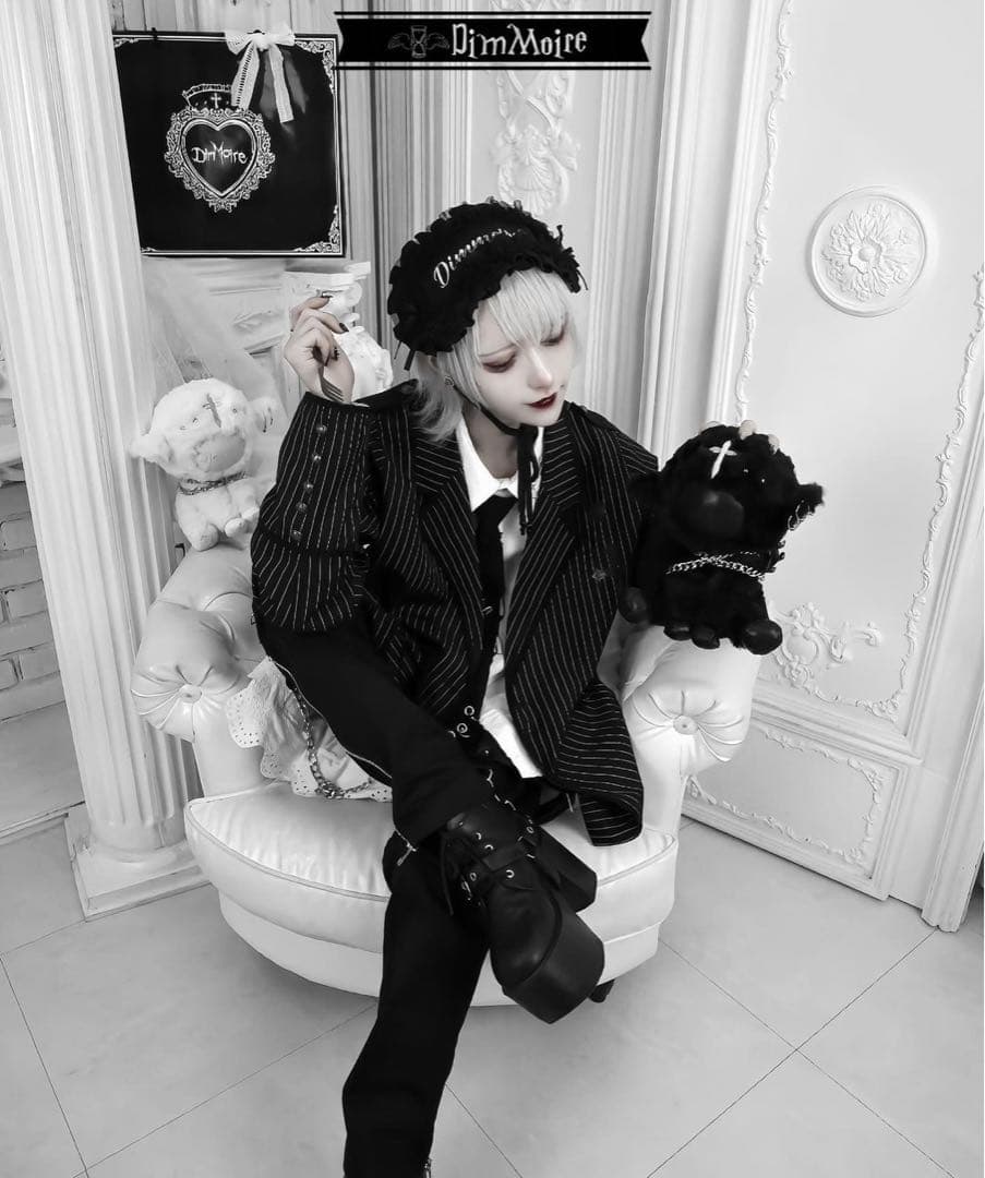 最終値下げ 新品未使用 dimmoire 子羊ちゃんぬいぐるみ 黒白 2つセット