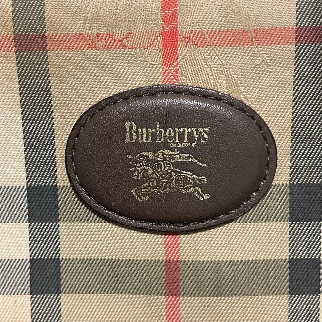 美品】 バーバリー ビジネスバッグ ノバチェック シャドーホース ロゴ
