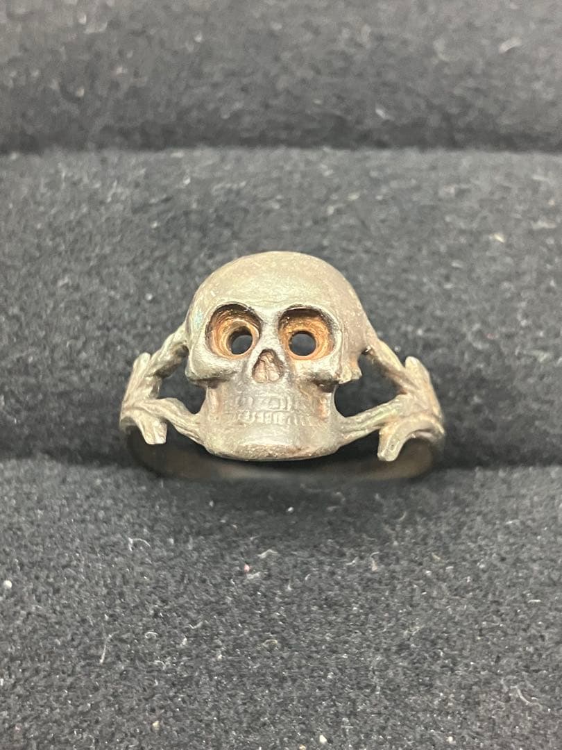 1939's ドイツ国防軍装甲師団 ブロンズスカル リング ヴィンテージ