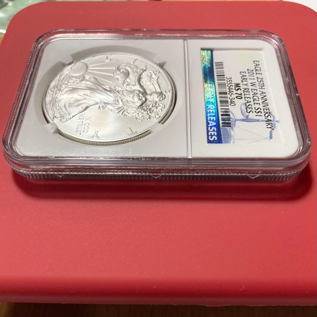 訳あり」NGC MS70 2011 イーグル銀貨 EARLY RELEASES - メルカリ
