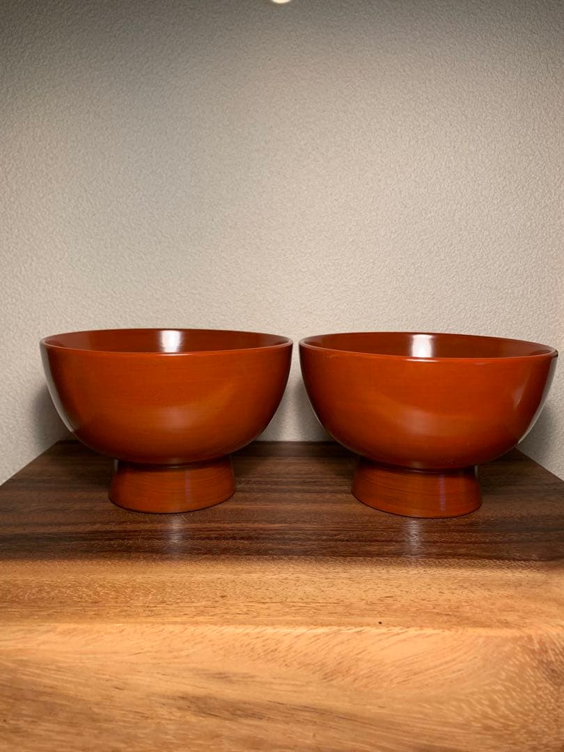 朱塗椀 2つセット 輪島塗 会津塗 京漆器 大椀 合鹿椀 根来 - メルカリ