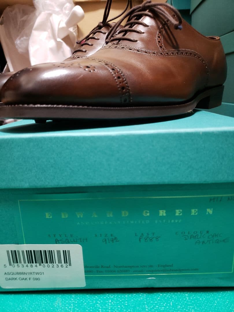 美品】EDWARD GREEN エドワードグリーン アスキス ブラウン 9F - メルカリ