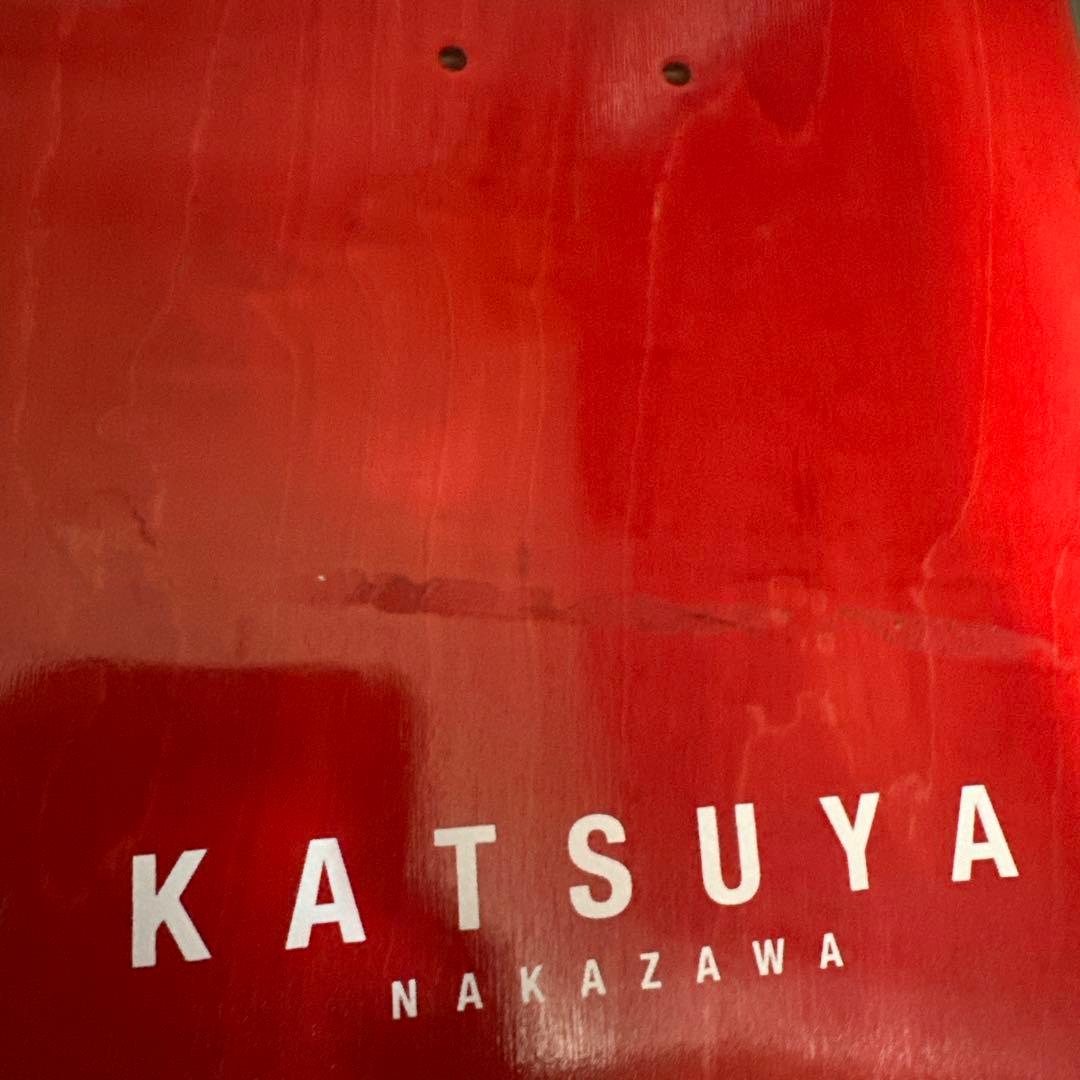 かつや本人直筆サイン！中澤克也モデル Timber スケボーデッキ 8インチ