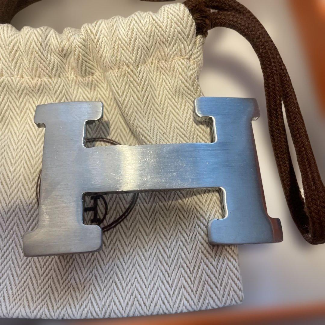 2月最終処分‼️HERMES シルバー H型バックルのみ - メルカリ