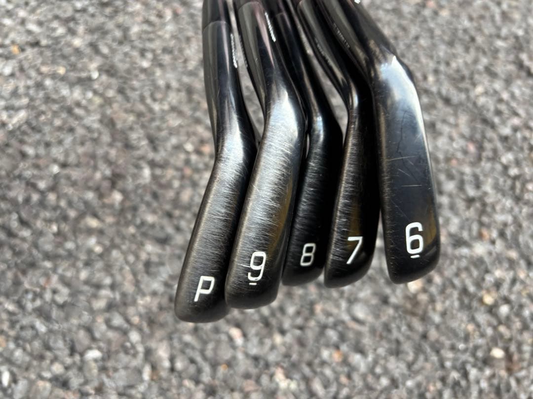 カスタムブラック仕様 ミズノプロ221アイアン 5本セット